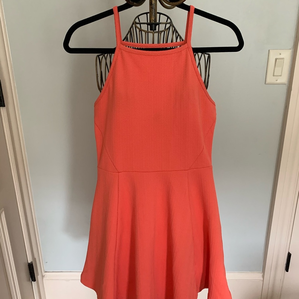 Orange H&M Skater Dress